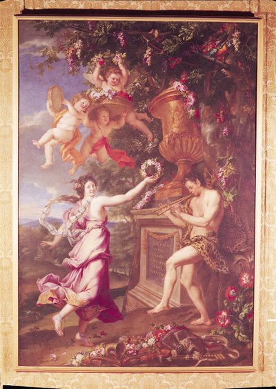 La danza di una ninfa e un satiro da Alexandre Ubelesqui